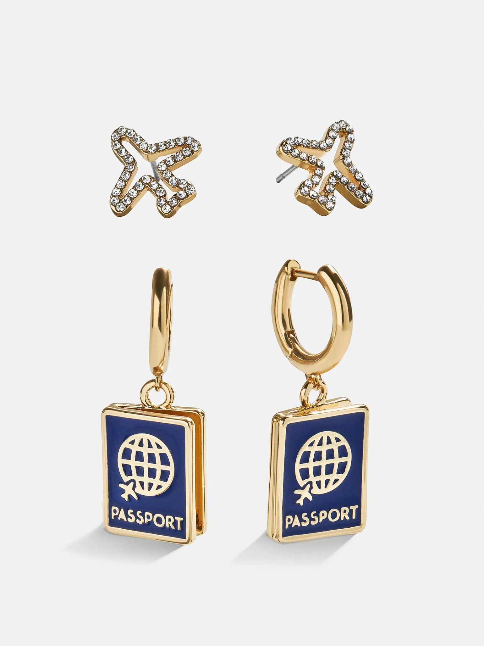 Bon Voyage Earring Set - Passport