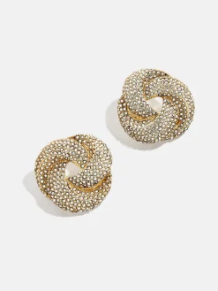 Brianna Earrings - Gold/Pavé