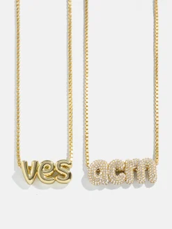 Bubble Custom Monogram Necklace