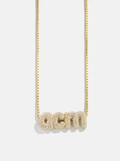 Bubble Custom Monogram Necklace