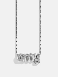 Bubble Custom Monogram Necklace