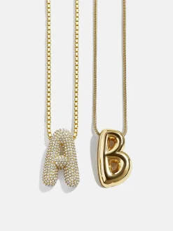 Bubble Initial Necklace