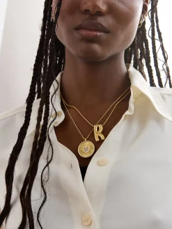 Bubble Initial Necklace