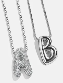 Bubble Initial Necklace