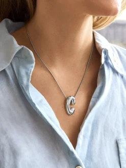 Bubble Initial Necklace