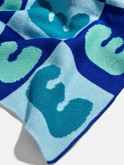 Bubble On Repeat Custom Blanket - Dark Blue/Light Blue