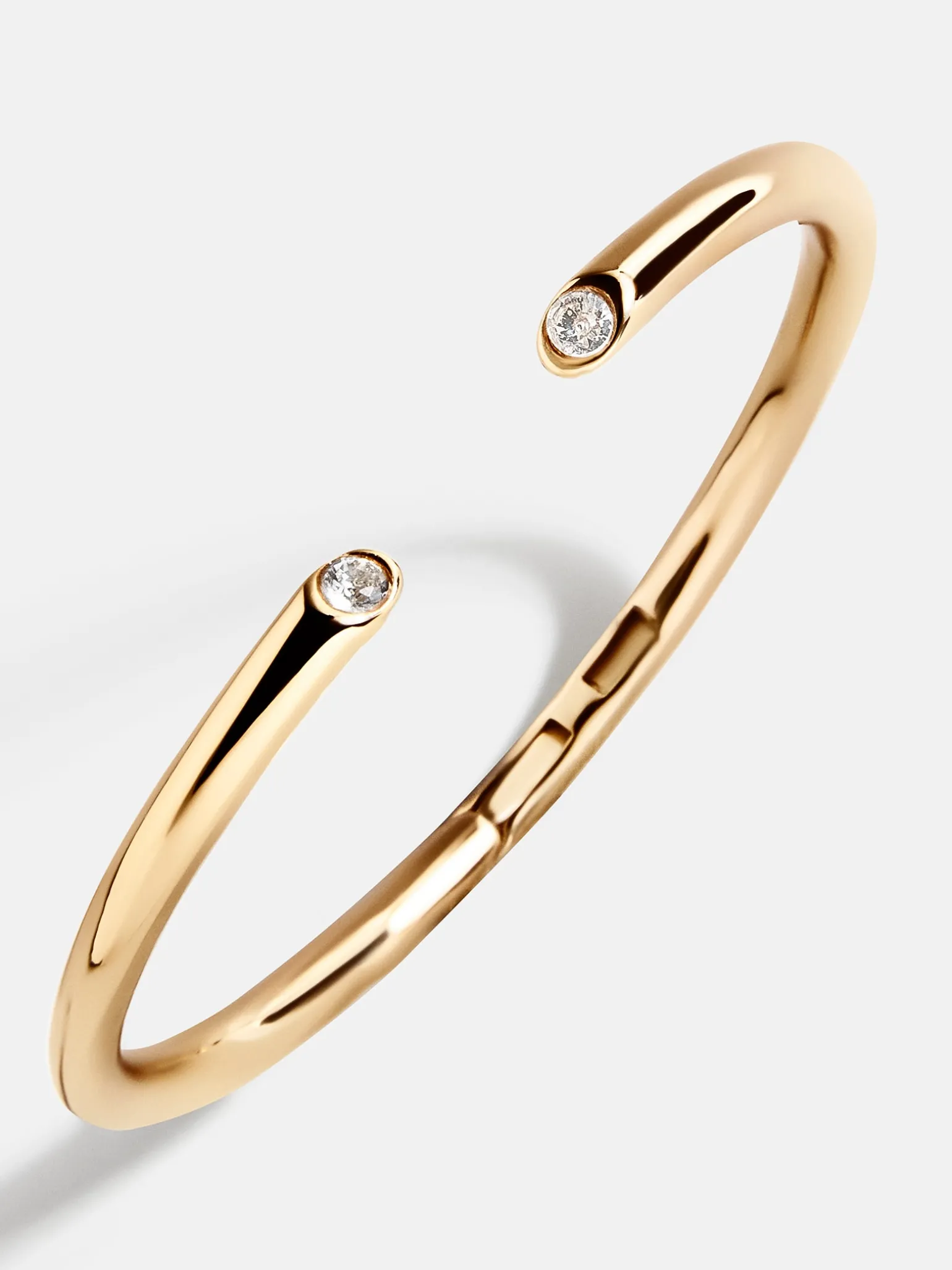 Clara Classic Bezel Cuff - Gold/Pavé