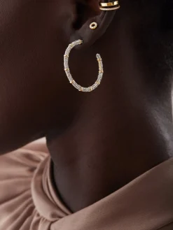 Clarissa Earrings - Gold/Pavé