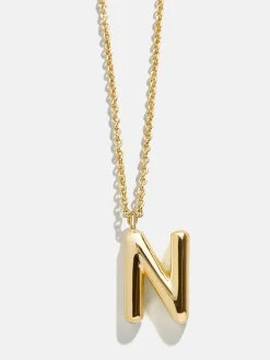 Classic 18K Gold Vermeil Initial Necklace - 18K Gold Vermeil