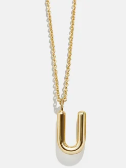 Classic 18K Gold Vermeil Initial Necklace - 18K Gold Vermeil