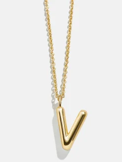Classic 18K Gold Vermeil Initial Necklace - 18K Gold Vermeil
