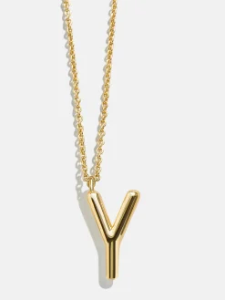 Classic 18K Gold Vermeil Initial Necklace - 18K Gold Vermeil