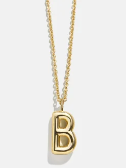Classic 18K Gold Vermeil Initial Necklace - 18K Gold Vermeil