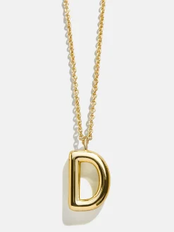 Classic 18K Gold Vermeil Initial Necklace - 18K Gold Vermeil