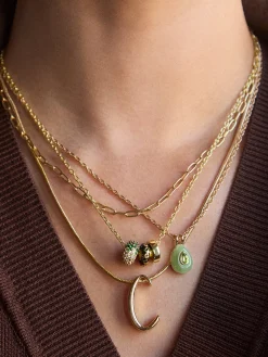 Classic Script Initial Necklace - Classic Script