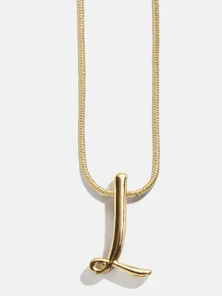 Classic Script Initial Necklace - Classic Script