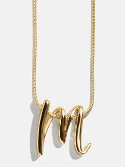 Classic Script Initial Necklace - Classic Script