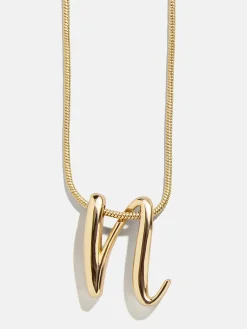 Classic Script Initial Necklace - Classic Script