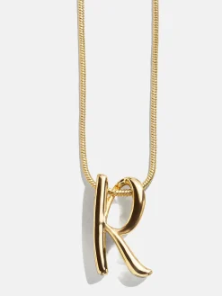 Classic Script Initial Necklace - Classic Script