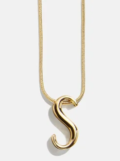 Classic Script Initial Necklace - Classic Script