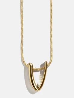 Classic Script Initial Necklace - Classic Script