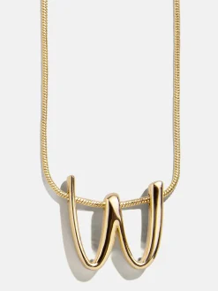 Classic Script Initial Necklace - Classic Script