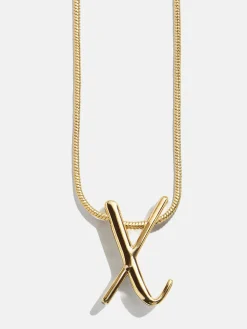 Classic Script Initial Necklace - Classic Script