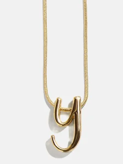 Classic Script Initial Necklace - Classic Script