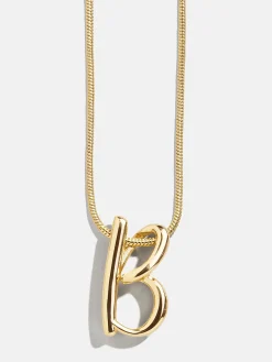 Classic Script Initial Necklace - Classic Script
