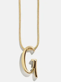 Classic Script Initial Necklace - Classic Script