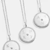 Classic Sterling Silver Custom Medallion Necklace - Pavé/Silver