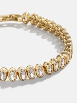 Claudia Tennis Bracelet - Oval Bezel