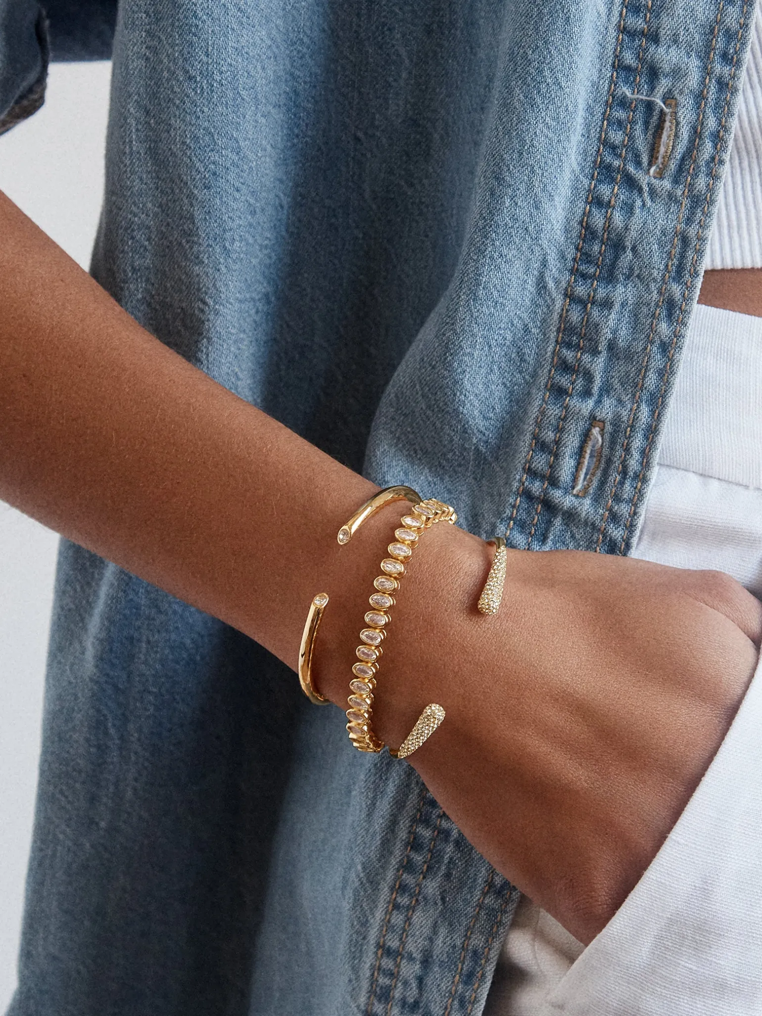 Claudia Tennis Bracelet - Oval Bezel