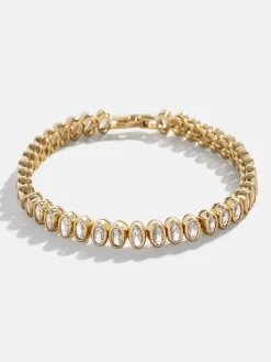 Claudia Tennis Bracelet - Oval Bezel