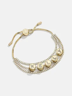 Click & Go Custom Bracelet - Gold/Pavé