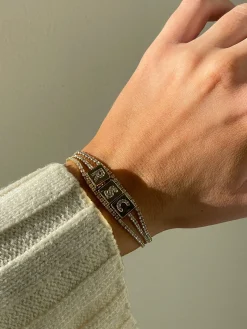 Click & Go Custom Bracelet - Gold/Pavé