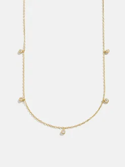 Clio 18K Gold Vermeil Necklace - Gold/Pavé