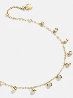 Clio Waterproof Anklet - Gold/Pavé