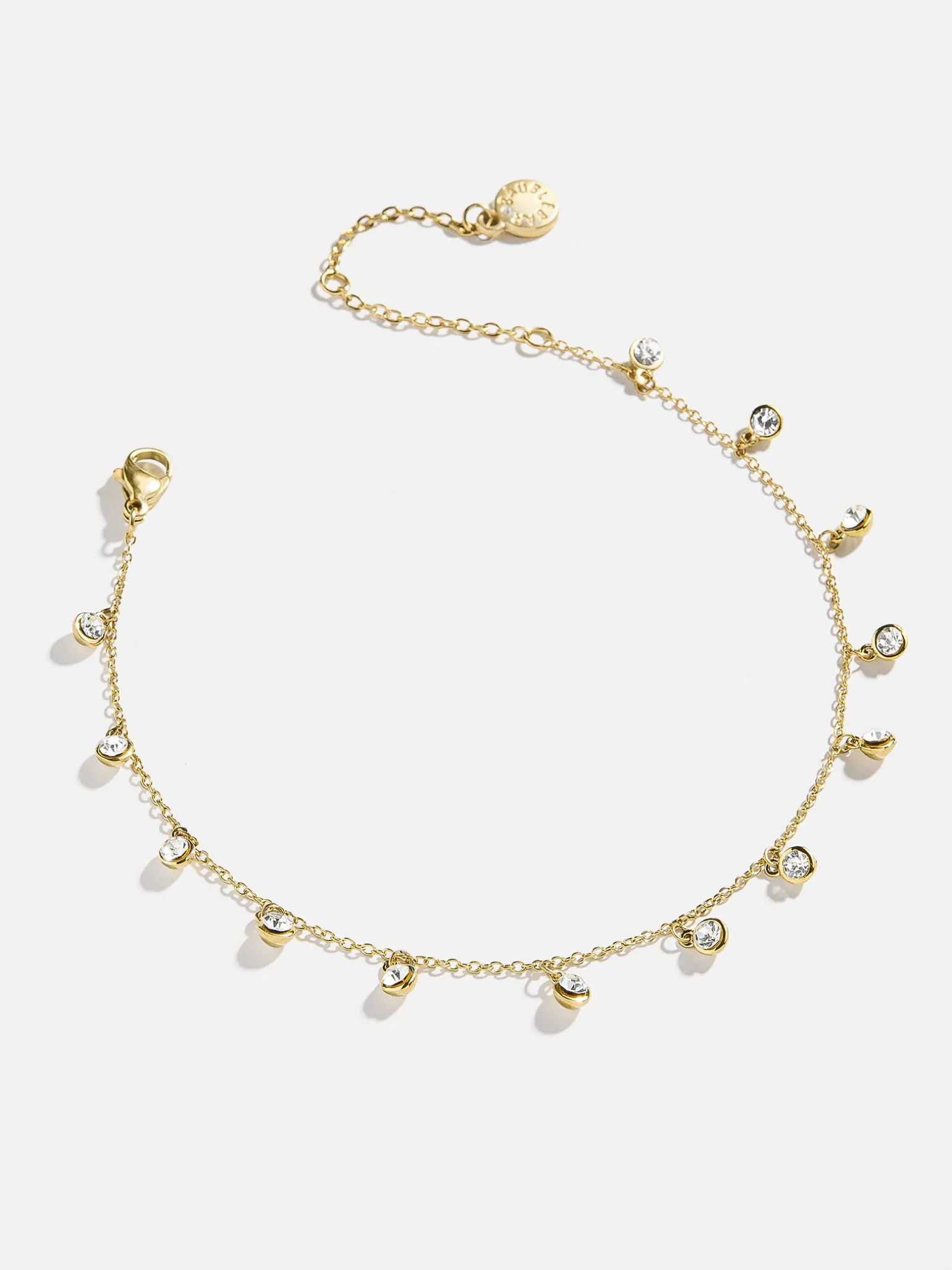Clio Waterproof Anklet - Gold/Pavé