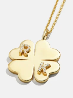 Clover 18K Gold Vermeil Custom Pendant Necklace - 18K Gold Vermeil