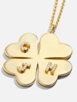 Clover 18K Gold Vermeil Custom Pendant Necklace - 18K Gold Vermeil