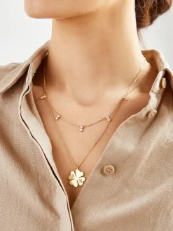 Clover Sterling Silver Custom Pendant Necklace - Sterling Silver