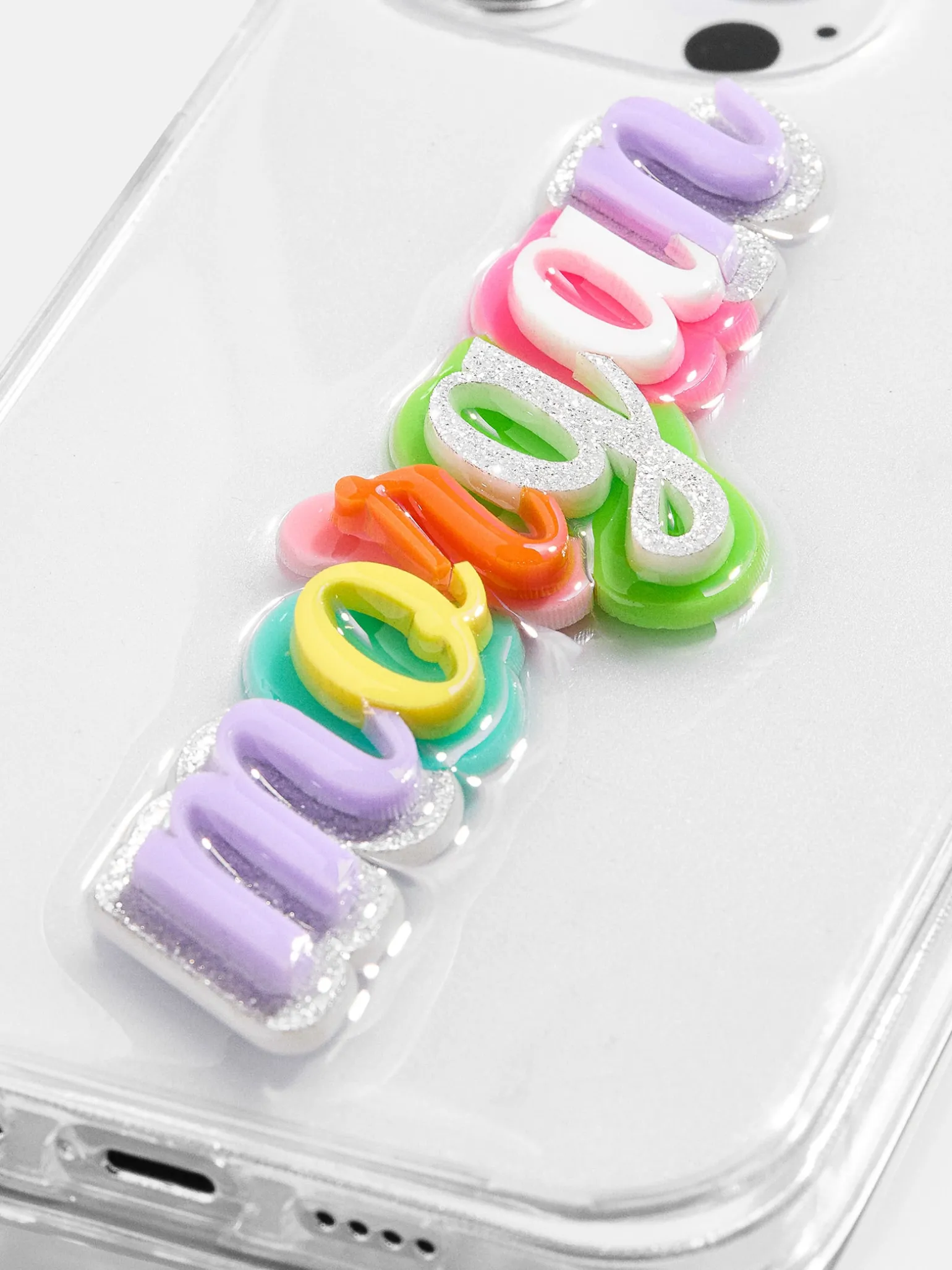 Color Me Happy Custom iPhone Case - Clear/Multi