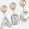 Confetti Initial Bag Charm - Multi