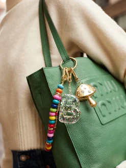 Confetti Initial Bag Charm - Multi