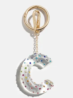 Confetti Initial Bag Charm - Multi