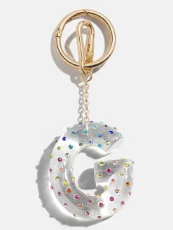 Confetti Initial Bag Charm - Multi