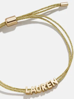 Custom Cord Bracelet - Gold