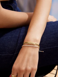 Custom Cord Bracelet - Gold