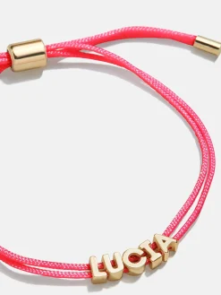 Custom Cord Bracelet - Hot Pink